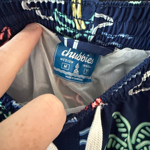 Chubbies Swimshorts Size Medium 7" Inseam Color Blue - Picture 4 of 5